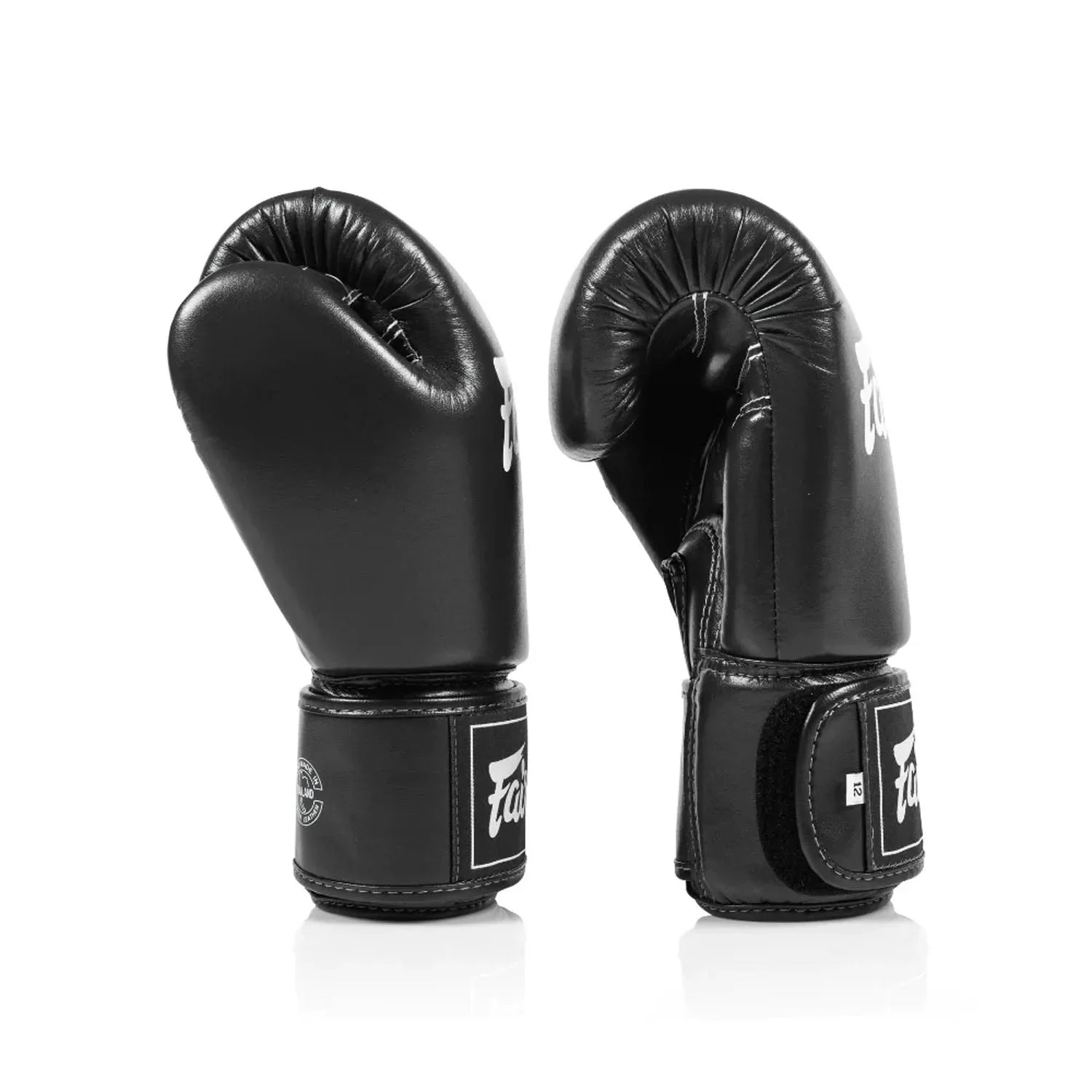 Fairtex BGV1C-PLUS Microfibre Boxing Gloves - Black - Muay Thailand