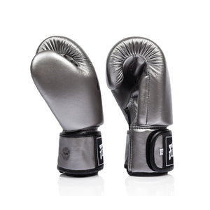Fairtex BGV1C-PLUS Microfibre Boxing Gloves - Gun Metallic - Muay Thailand
