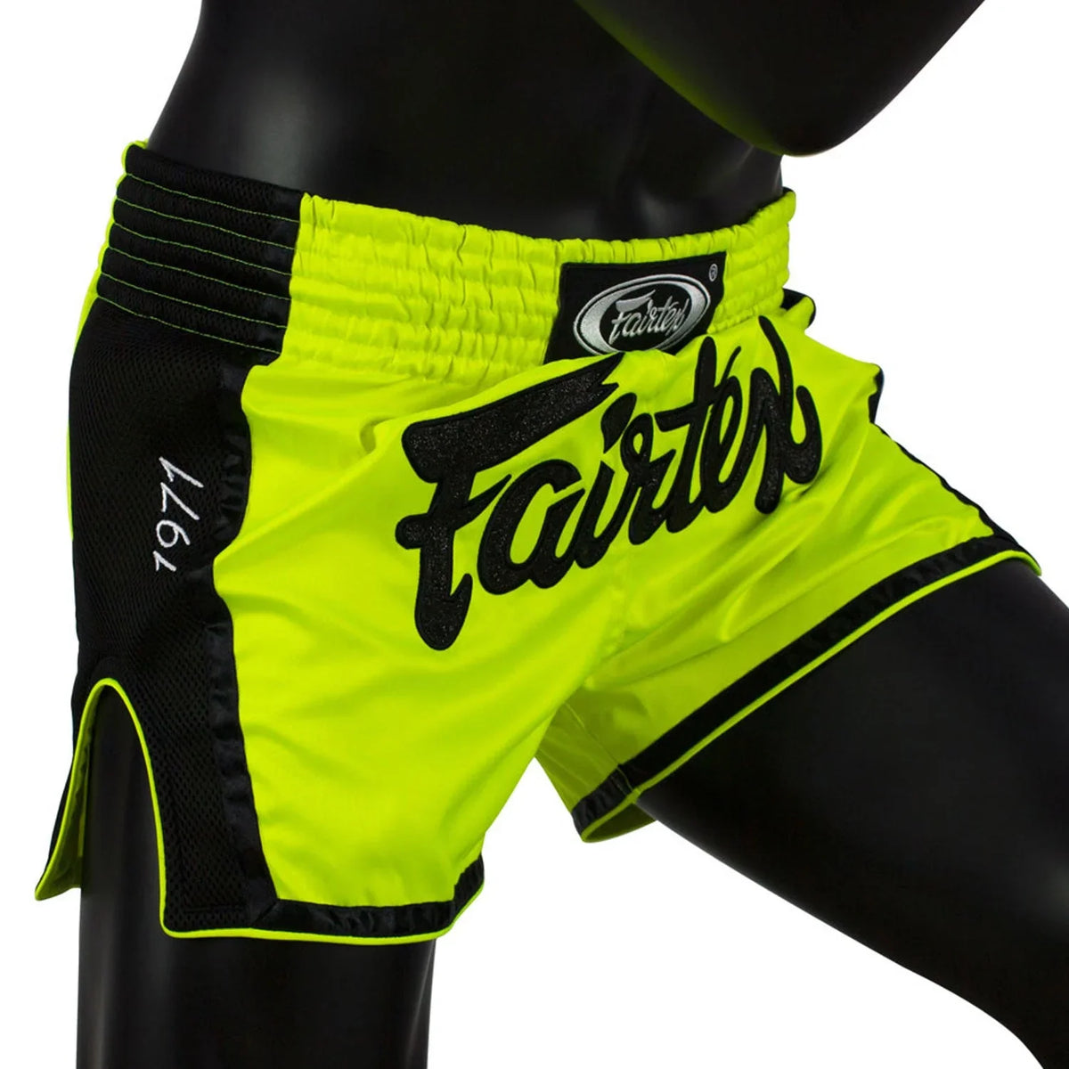 Fairtex BS1706 Slim Fit Muaythai Shorts - Lime Green - Muay Thailand