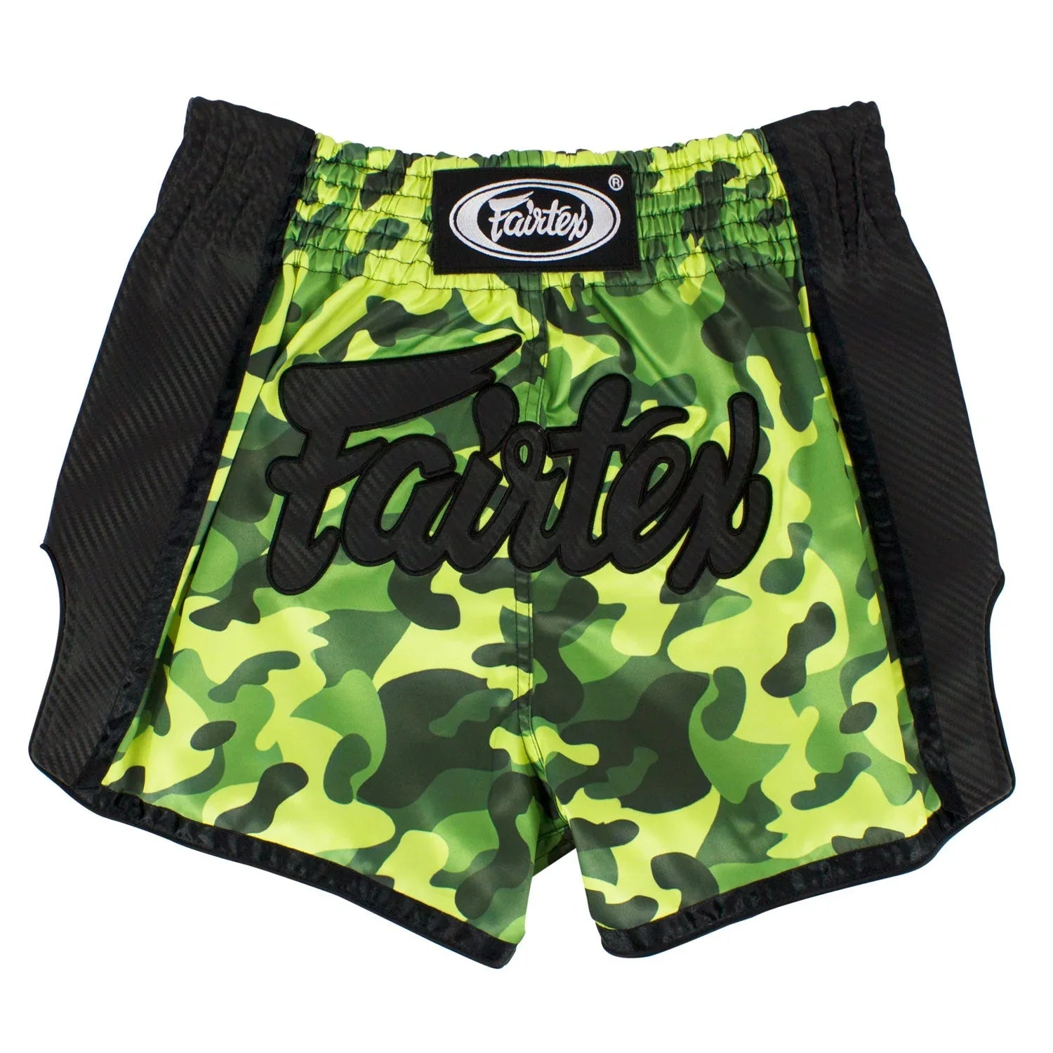 Fairtex BS1710 Slim Fit Muaythai Shorts - Green Camo - Muay Thailand