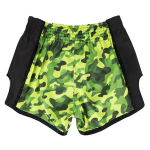 Fairtex BS1710 Slim Fit Muaythai Shorts - Green Camo - Muay Thailand