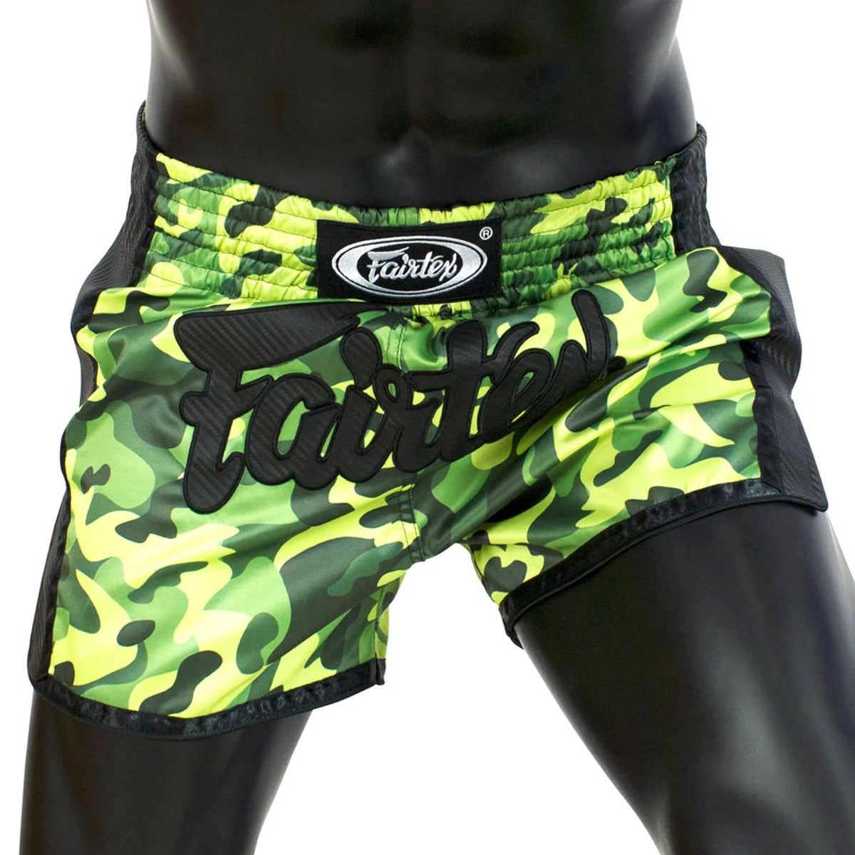 Fairtex BS1710 Slim Fit Muaythai Shorts - Green Camo - Muay Thailand