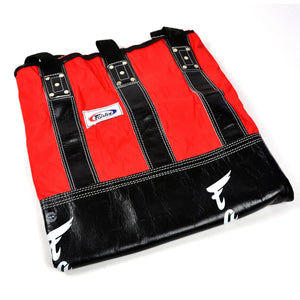 Fairtex HB3 Extra Large Leather Heavy Bag - Black-Red (UN-FILLED) - Muay Thailand