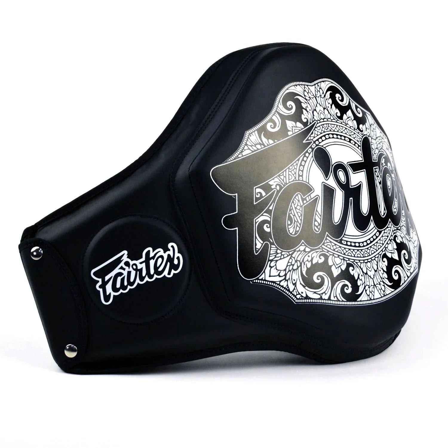 Fairtex Microfibre Belly Pad - Black (BPV3) - Muay Thailand