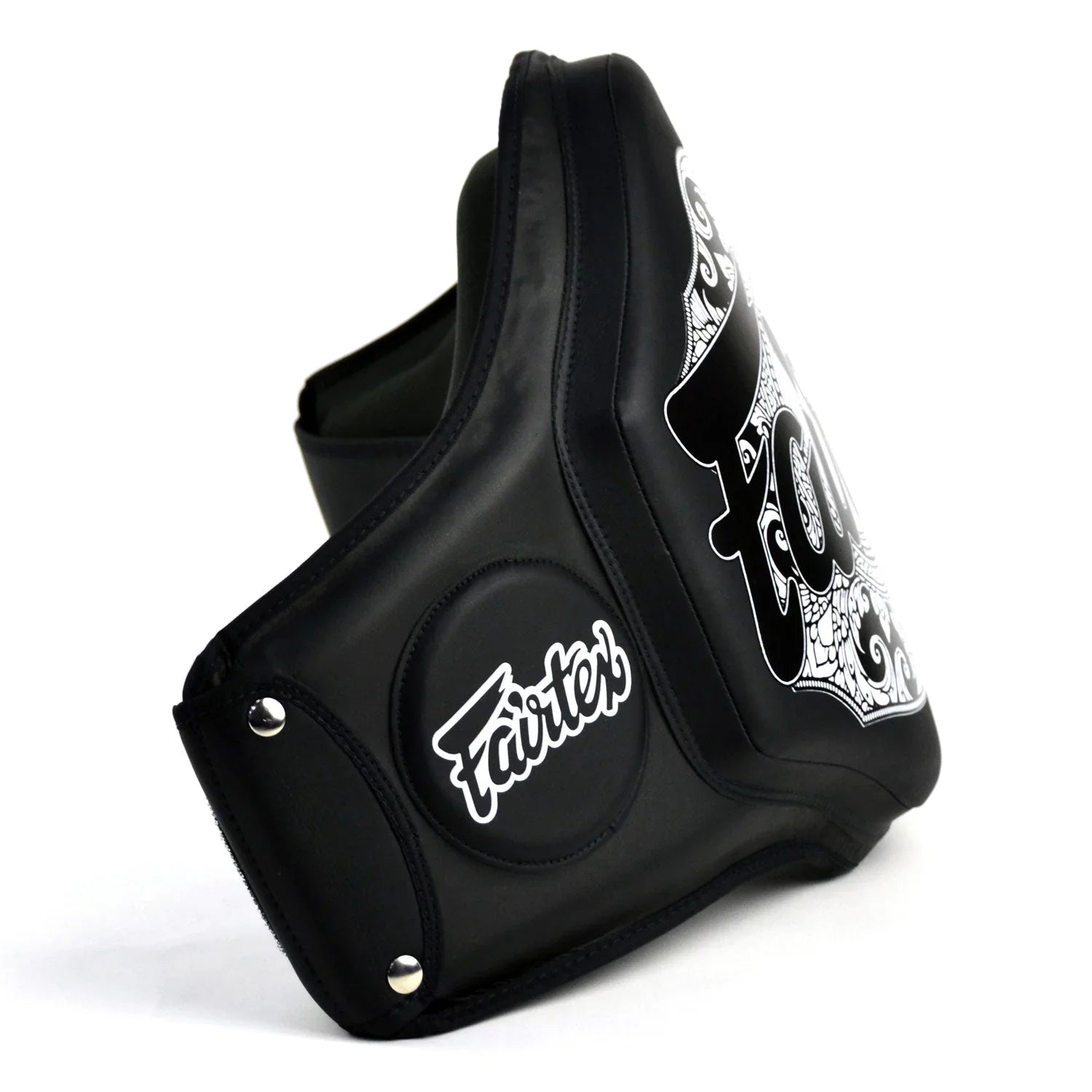 Fairtex Microfibre Belly Pad - Black (BPV3) - Muay Thailand