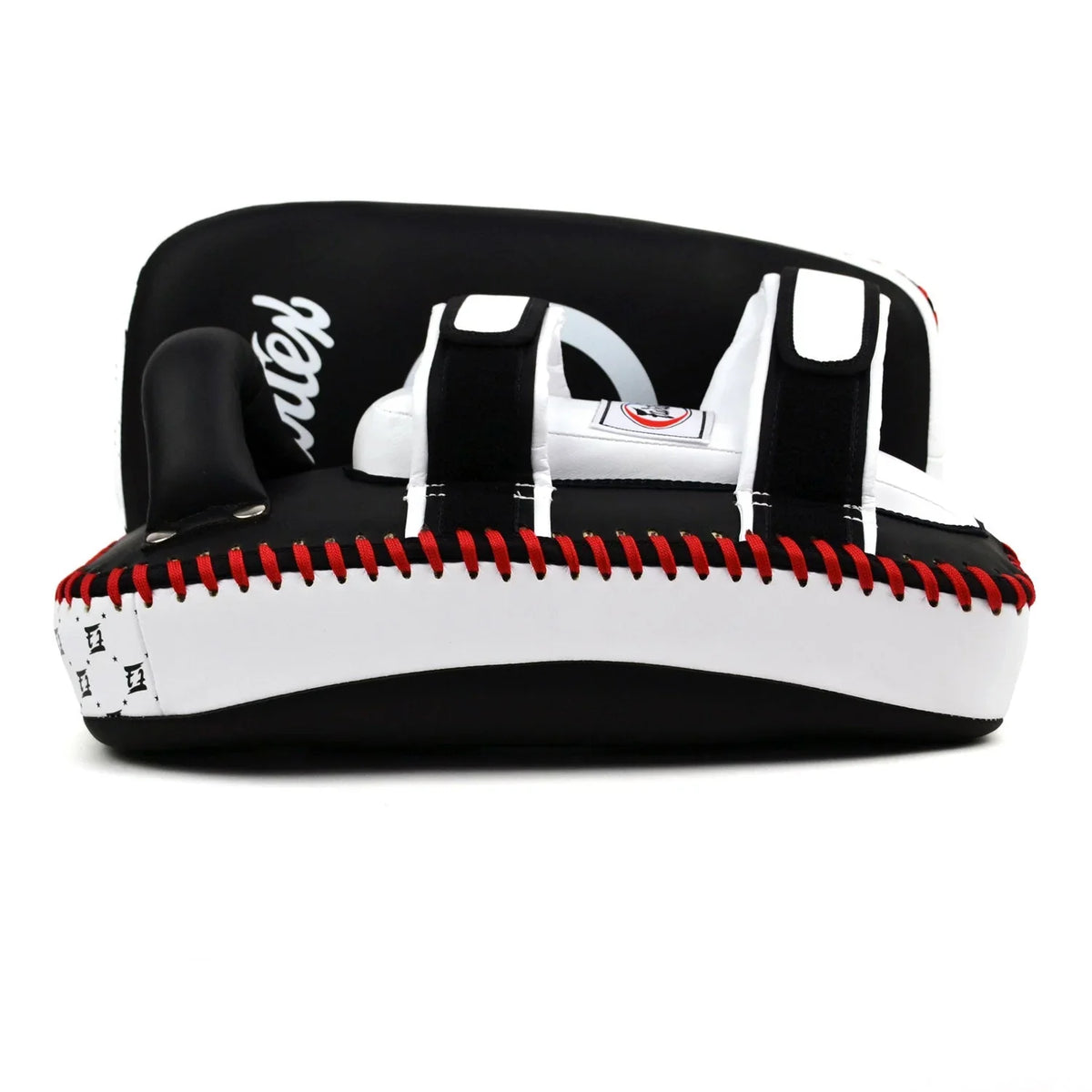 Fairtex Microfibre Thai Kick Pads - Black & White (KPLC5) - Muay Thailand