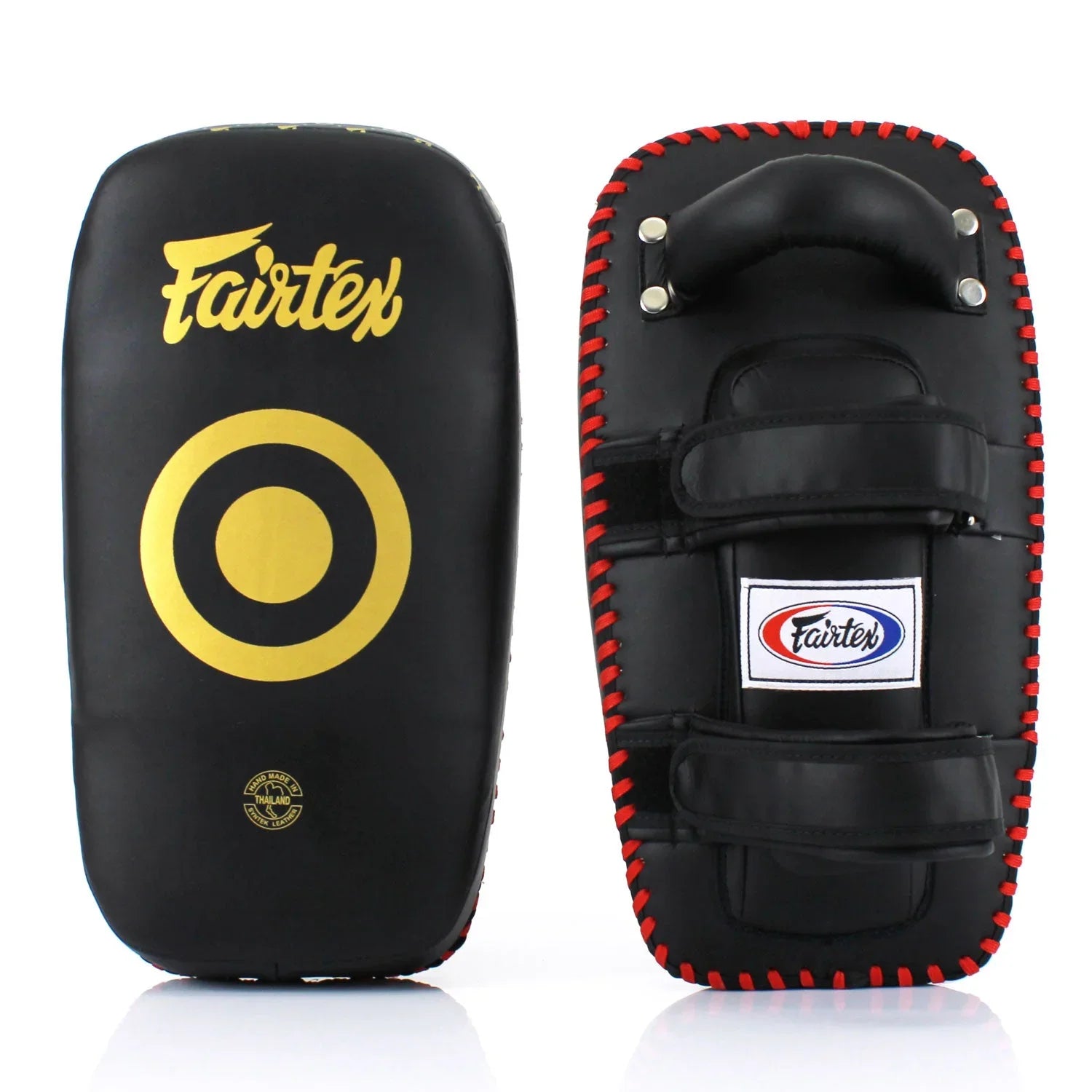 Fairtex Microfibre Thai Kick Pads - Black (KPLC5) - Muay Thailand