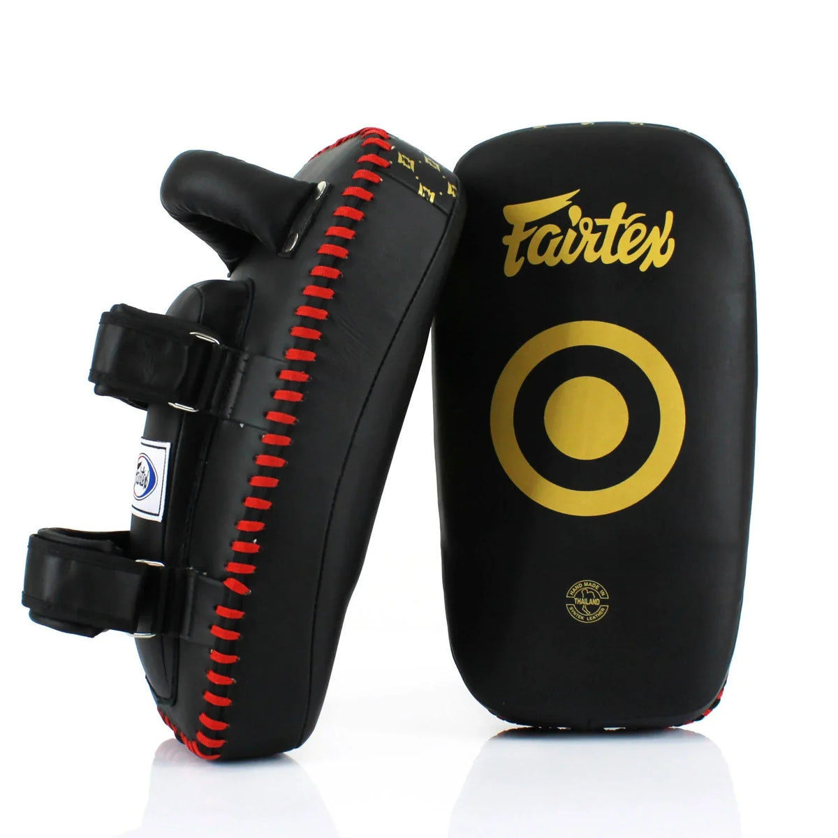 Fairtex Microfibre Thai Kick Pads - Black (KPLC5) - Muay Thailand