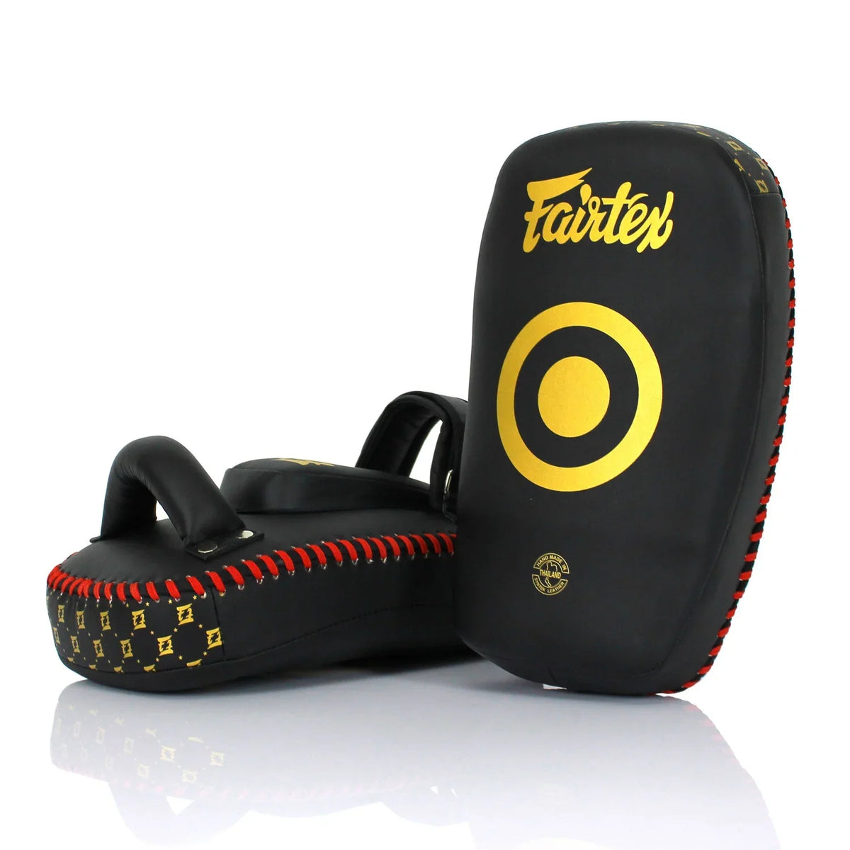 Fairtex Microfibre Thai Kick Pads Small - Black (KPLC6) - Muay Thailand