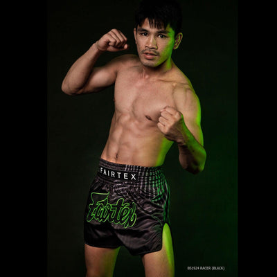Fairtex Muay Thai Shorts - Racer Black - Muay Thailand
