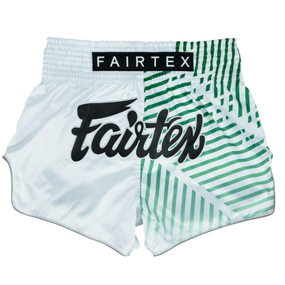 Fairtex Muay Thai Shorts - Racer White - Muay Thailand