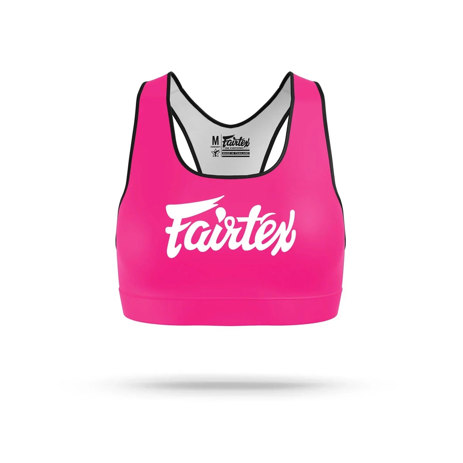 Fairtex SB1 Classic Sports Bra - Pink-White - Muay Thailand