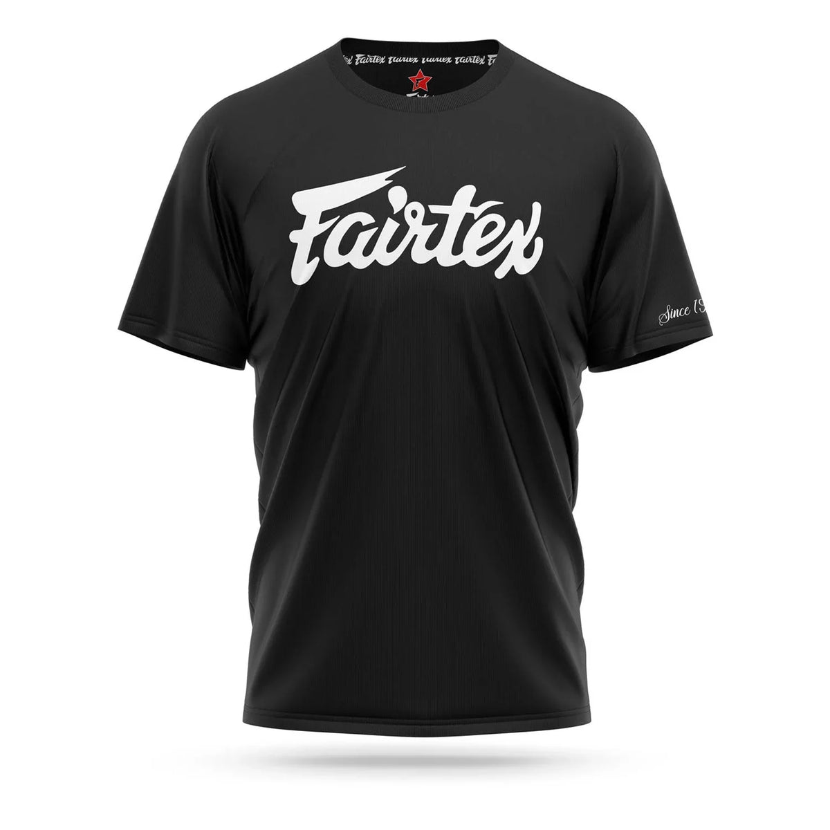 Fairtex Script Logo Cotton T-Shirt - Black (TS7) - Muay Thailand
