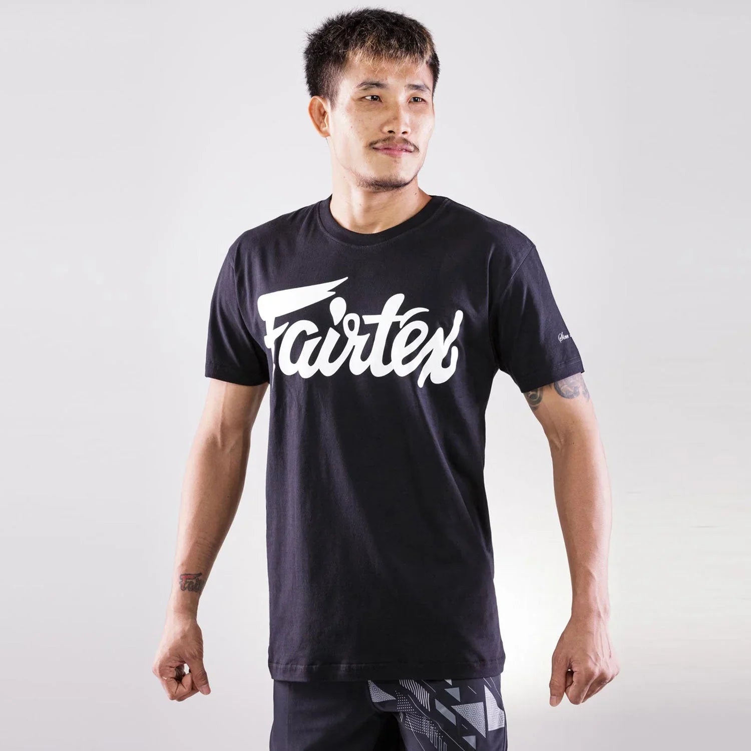 Fairtex Script Logo Cotton T-Shirt - Black (TS7) - Muay Thailand