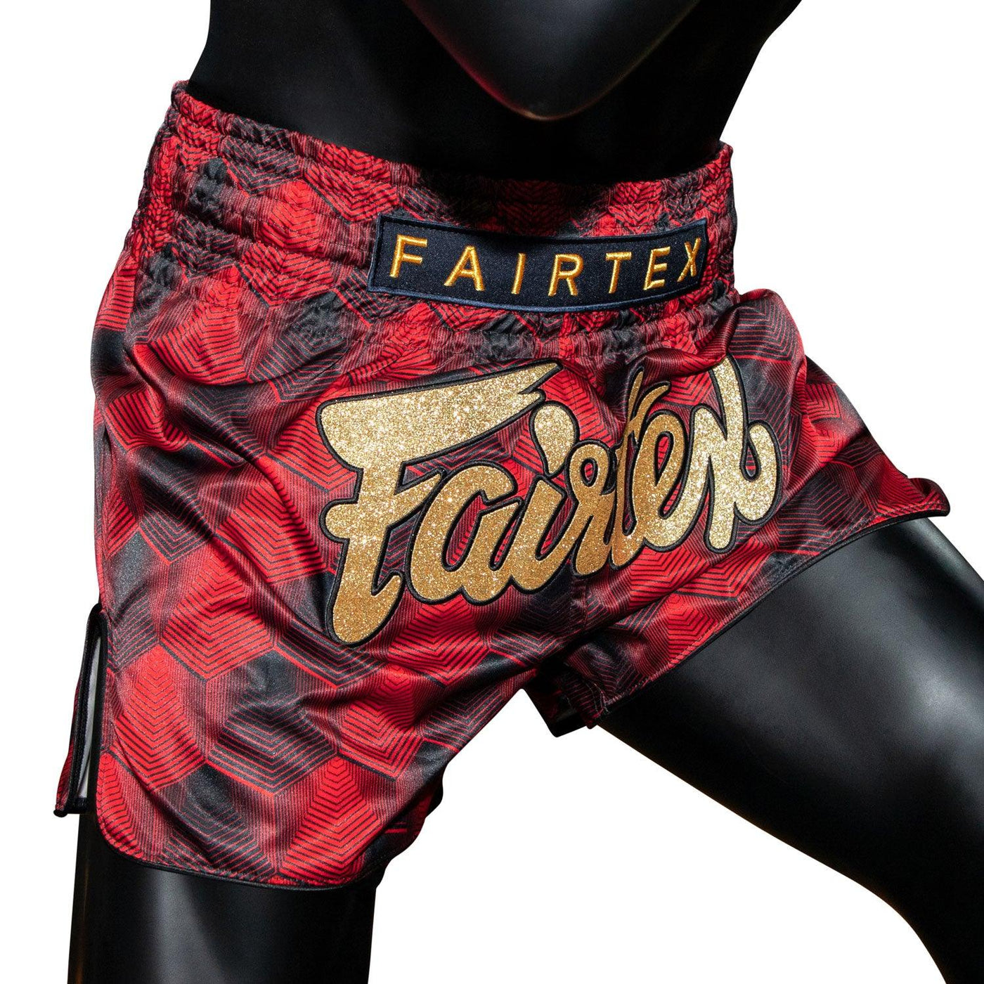 Fairtex Slim Cut Muay Thai Shorts - Rodtang Red - Muay Thailand