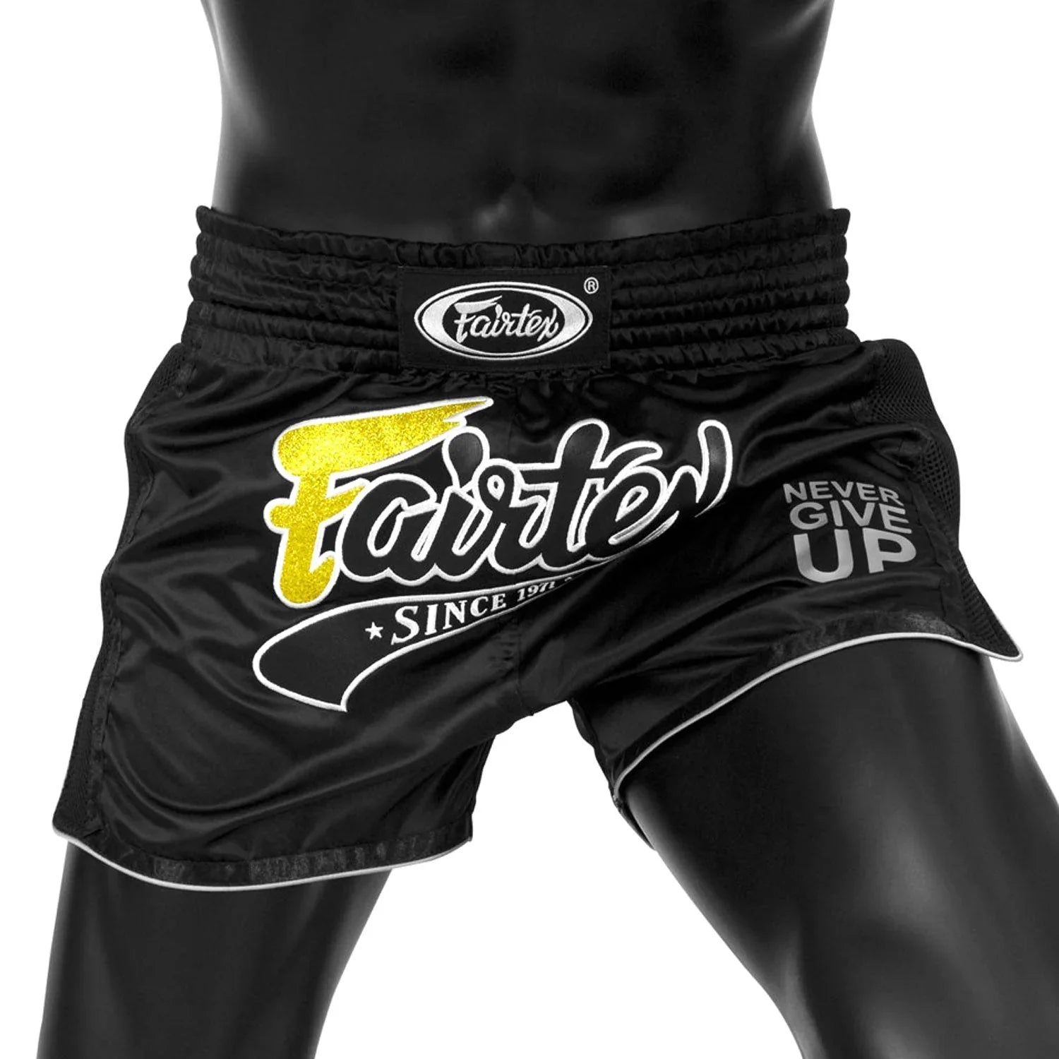 Fairtex Slim Fit Muay Thai Shorts - Black (BS1708) - Muay Thailand