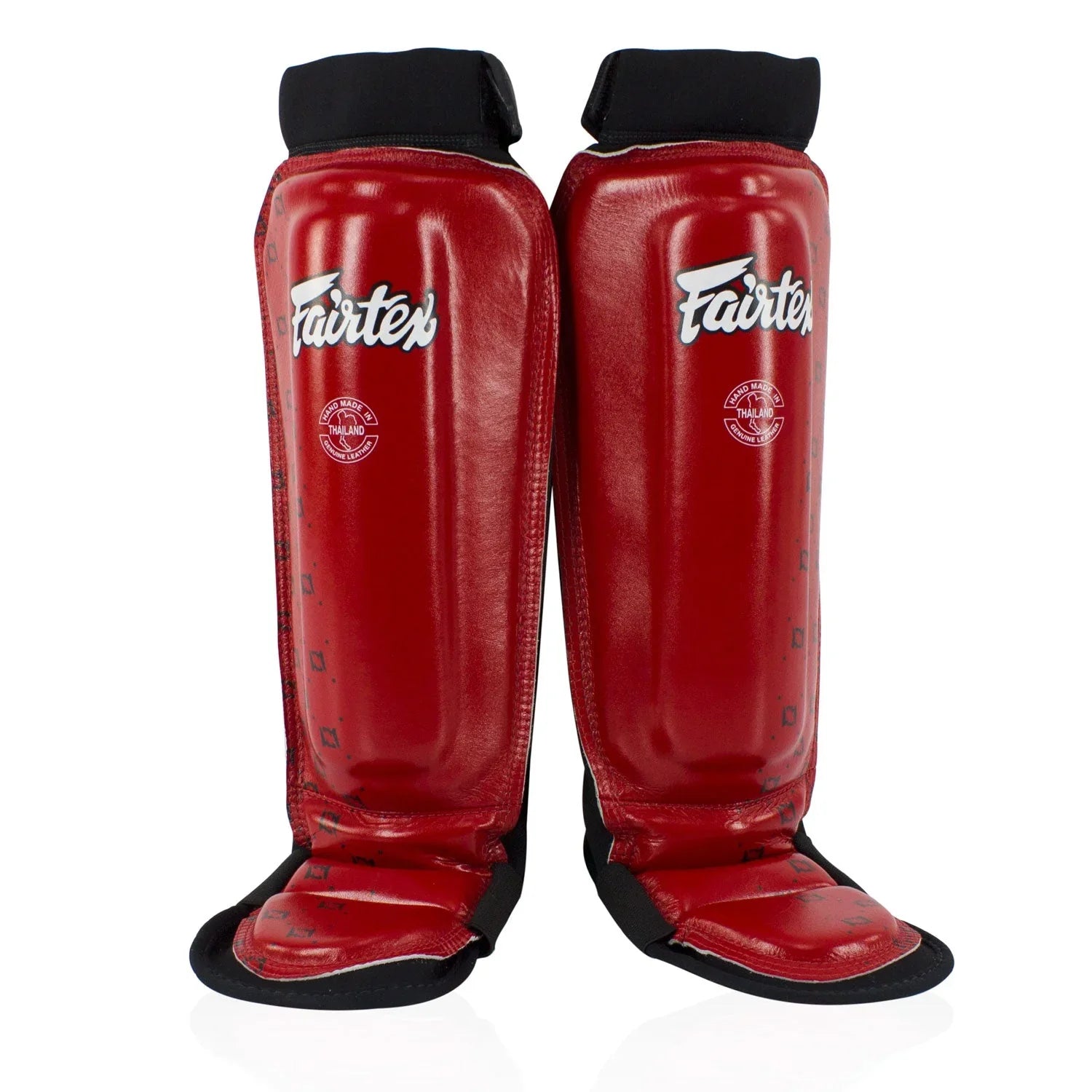 Fairtex SP6 Neoprene MMA Shin Pads - Red - Muay Thailand