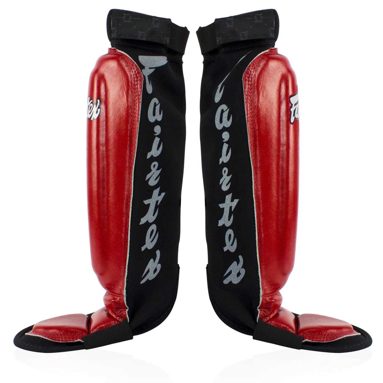 Fairtex SP6 Neoprene MMA Shin Pads - Red - Muay Thailand