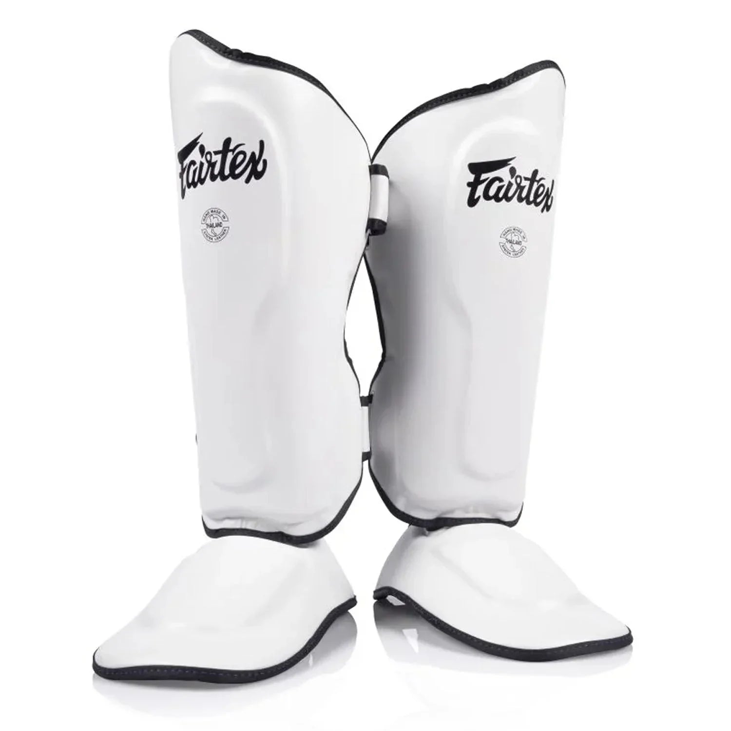 Fairtex SP9 Ultra Ergo Shin Pads - White - Muay Thailand