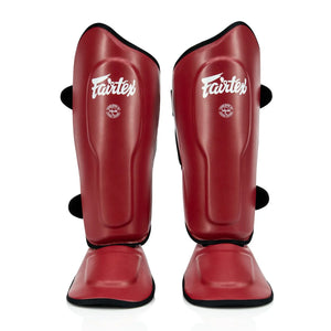 Fairtex Ultra Ergo Shin Pads - Red (SP9) - Muay Thailand