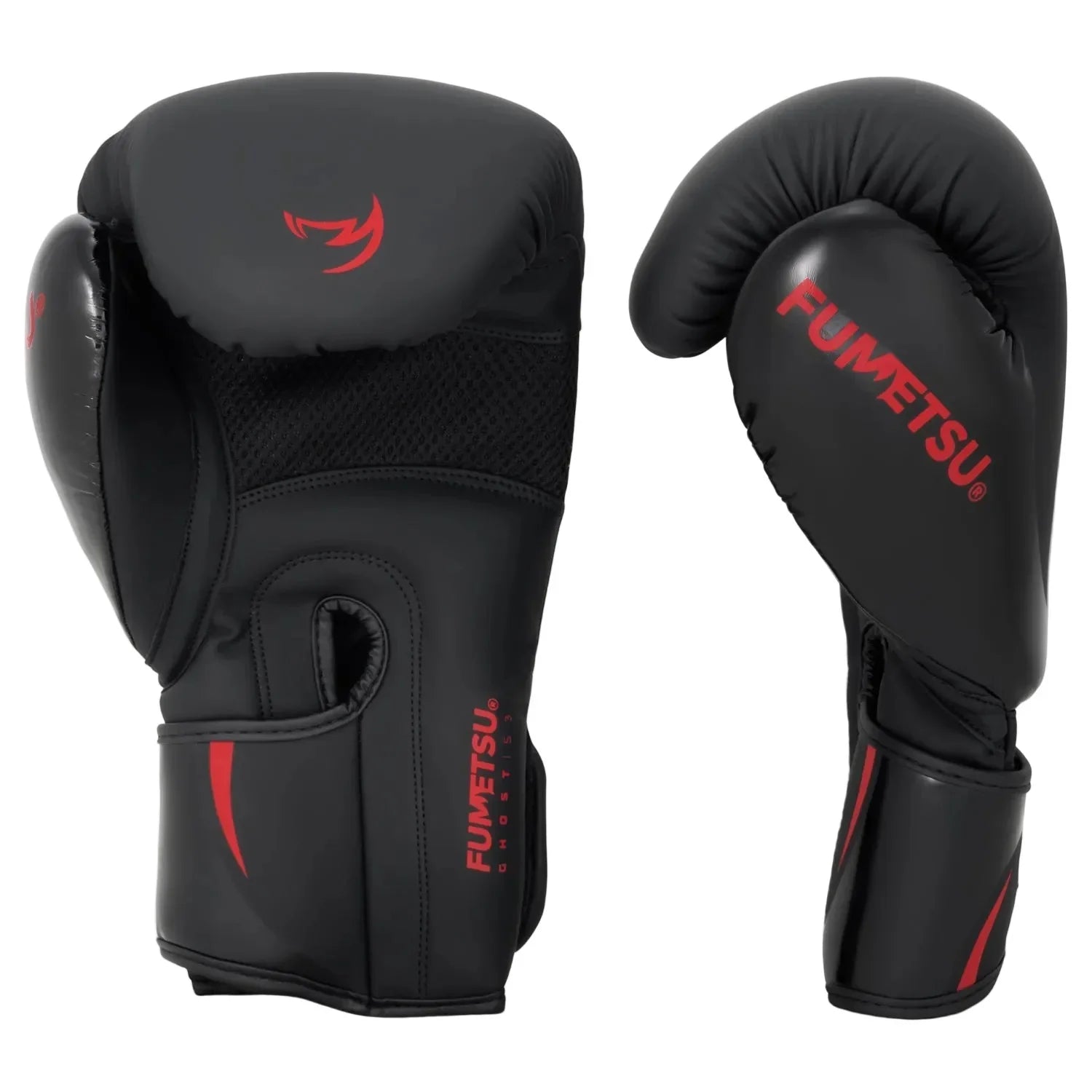 Fumetsu Ghost S3 Boxing Gloves - Black & Red - Muay Thailand