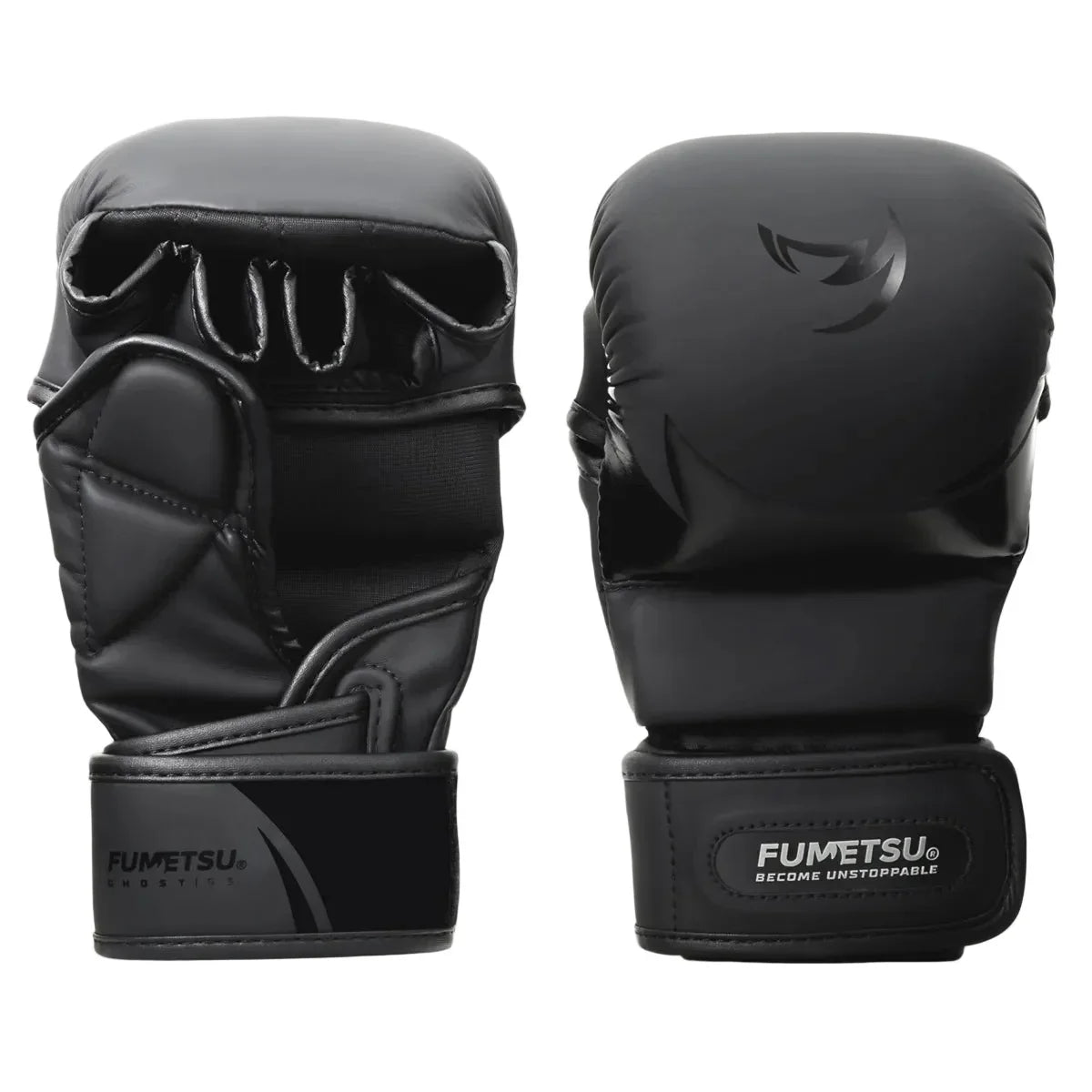 Fumetsu MMA Sparring Gloves - S3 Ghost Black & Black - Muay Thailand
