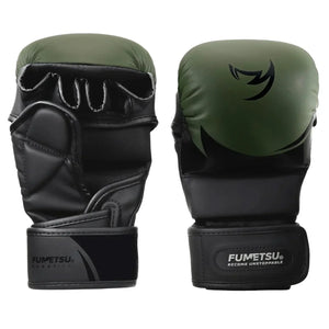 Fumetsu MMA Sparring Gloves - S3 Ghost Khaki & Black - Muay Thailand