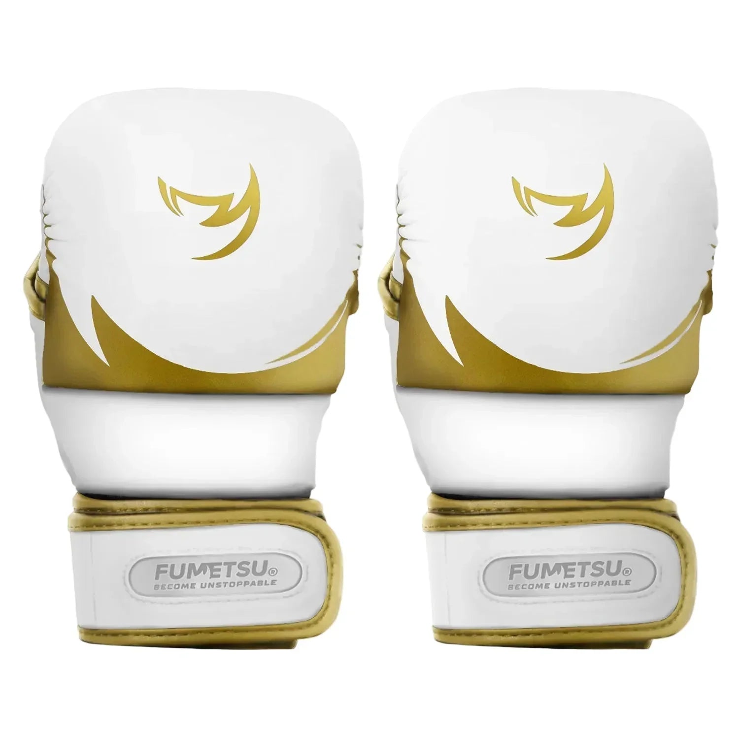Fumetsu MMA Sparring Gloves - S3 Ghost White & Gold - Muay Thailand