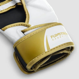Fumetsu MMA Sparring Gloves - S3 Ghost White & Gold - Muay Thailand