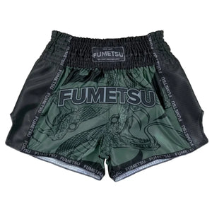 Fumetsu Muay Thai Shorts - Anaconda Khaki & Black - Muay Thailand