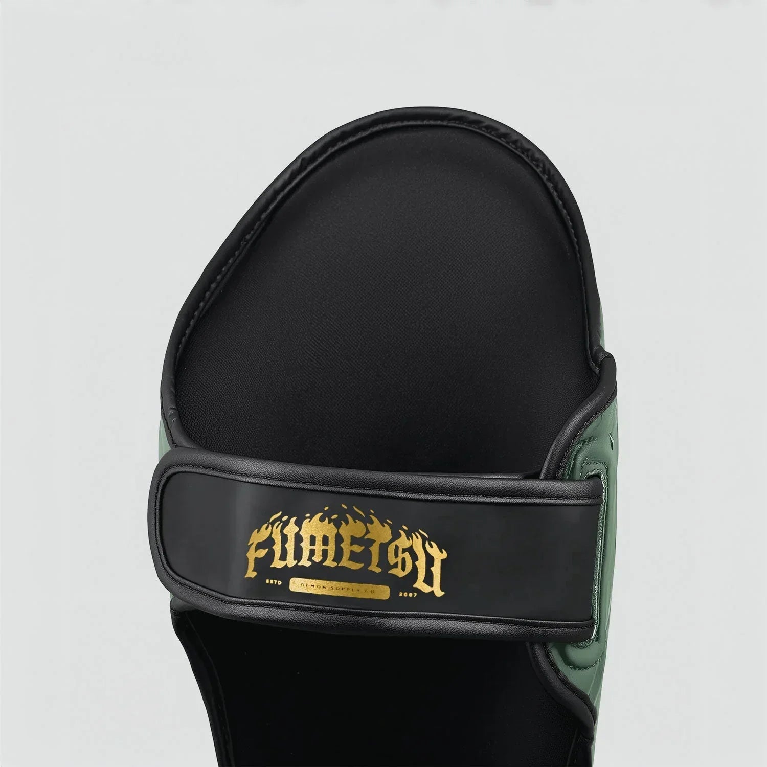 Fumetsu Oni Shin Guards - Khaki & Black - Muay Thailand