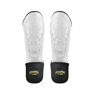 Fumetsu Oni Shin Guards - White & Black - Muay Thailand