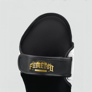 Fumetsu Oni Shin Guards - White & Black - Muay Thailand