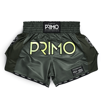 Primo Muay Thai Shorts - Hologram Valor Green - Muay Thailand