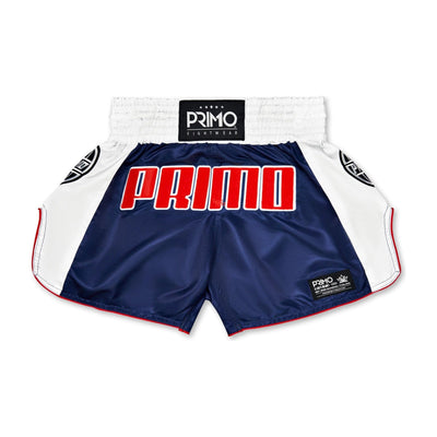 Primo Muay Thai Shorts - Trinity Navy Blue - Muay Thailand