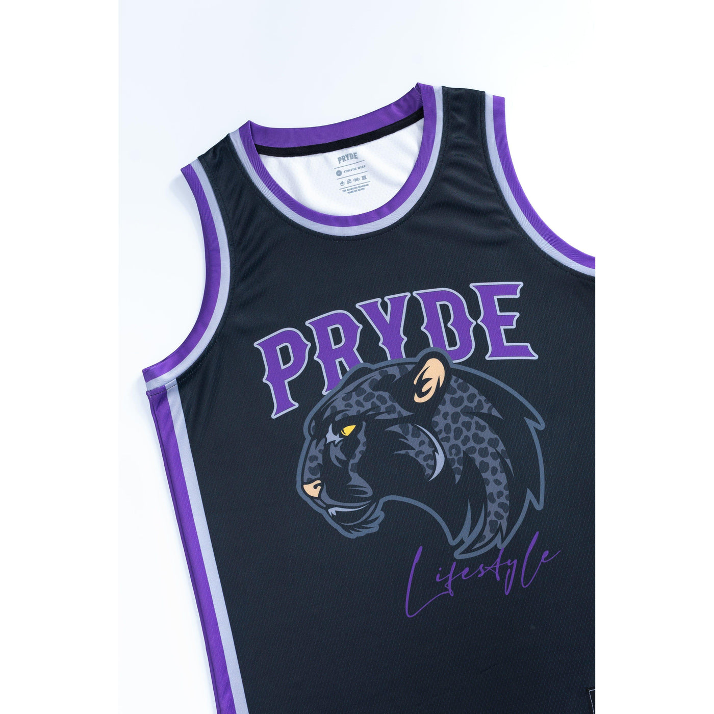 PRYDE Leopard Jersey - Black, Silver & Purple - Muay Thailand