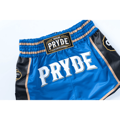 PRYDE Muay Thai Shorts - Blue & Black - Muay Thailand