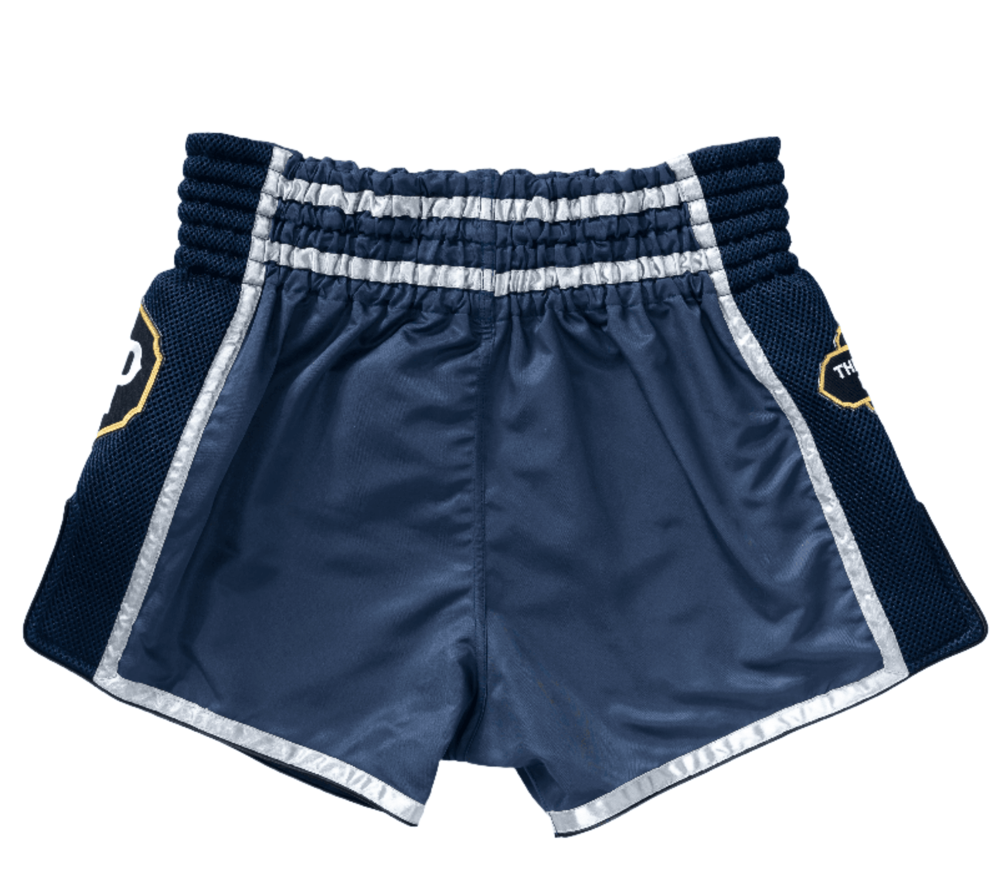 Buffalo Plaid Black And Navy Print Muay Thai Boxing Shorts