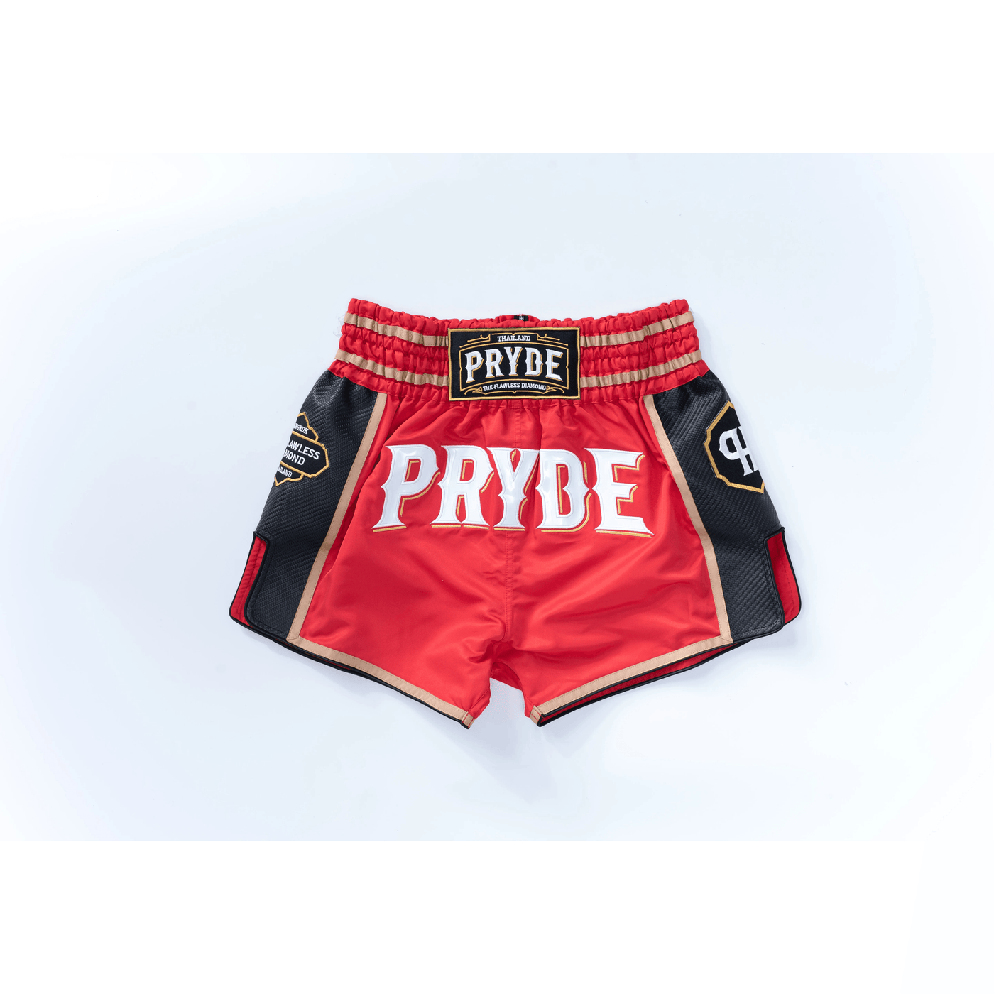 PRYDE Muay Thai Shorts - Red & Black - Muay Thailand