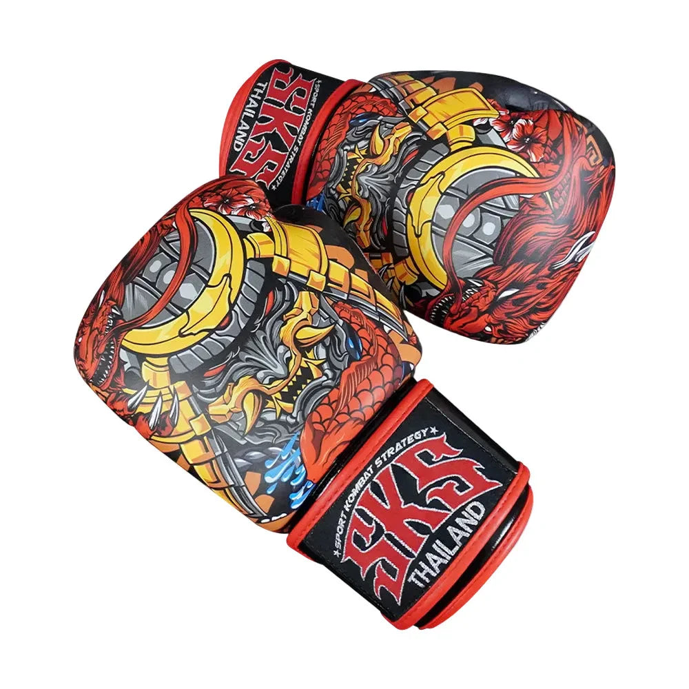 SKS Empire Microfiber Muay Thai Gloves - Inferno - Muay Thailand