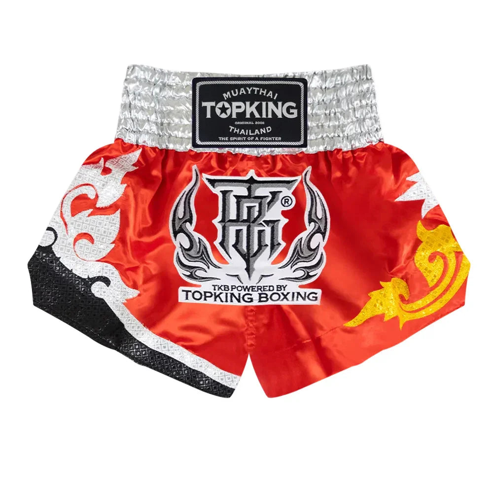 Top King Muay Thai Shorts - Imperial Red (TKTBS-236) - Muay Thailand
