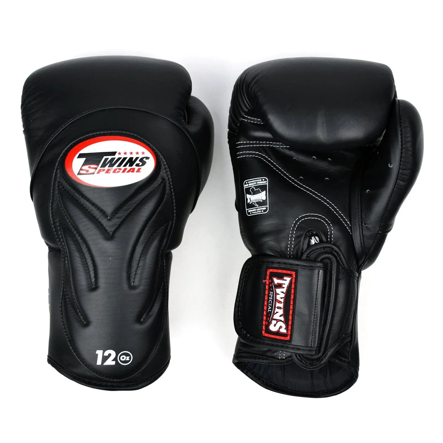 Twins Special Long-Cuff Boxing Gloves - Black (BGVL6) - Muay Thailand