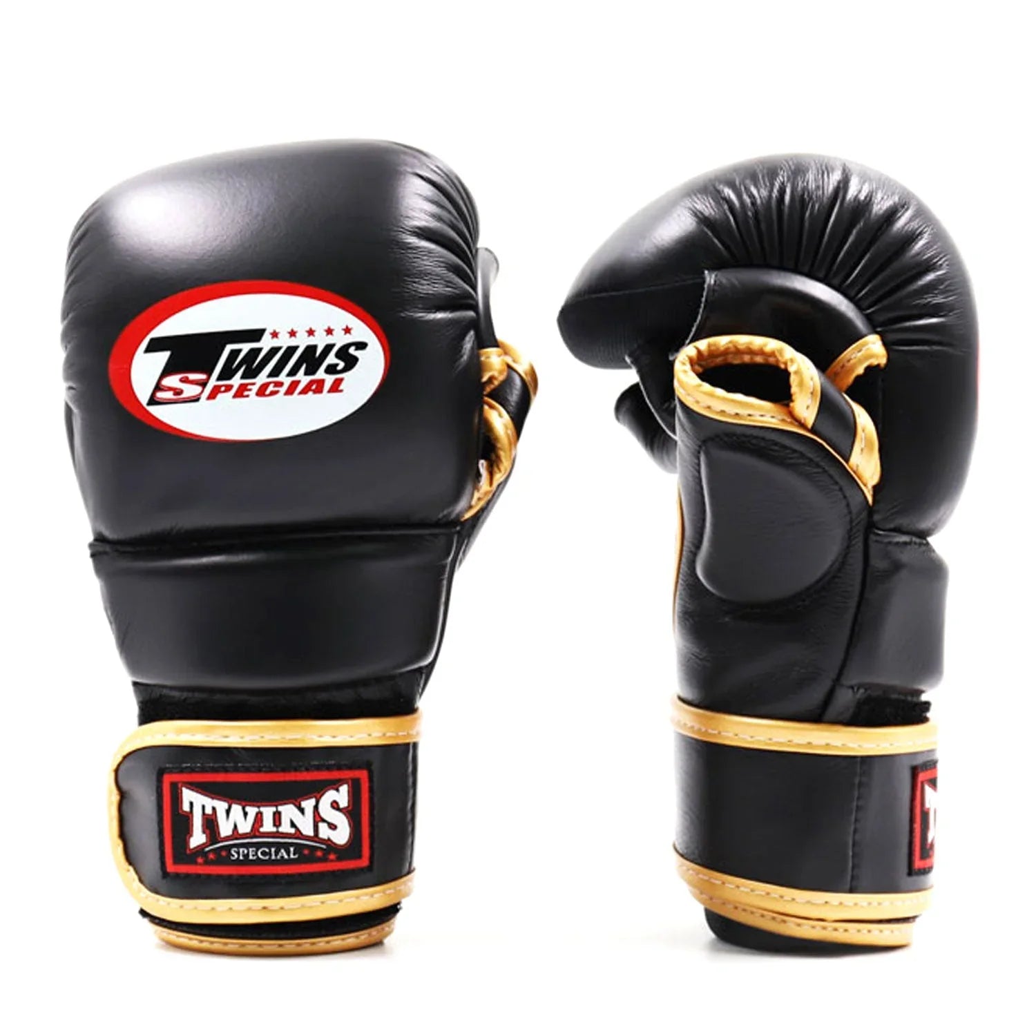 Twins Special MMA Sparring Gloves - Black & Gold (GGL14) - Muay Thailand