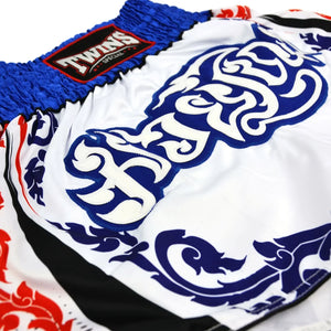 Twins Special Muay Thai Shorts - Laithai White - Muay Thailand