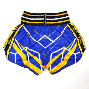 Twins Special Muay Thai Shorts - Racing Blue & Yellow - Muay Thailand