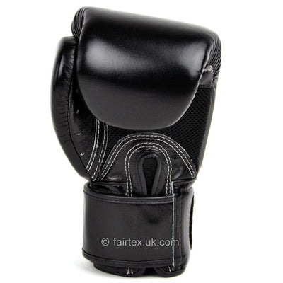 Fairtex Muay Thai Gloves - Black Breathable (BGV1-B) - Muay Thailand