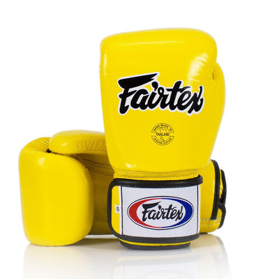 Fairtex Muay Thai Gloves - Yellow (BGV1) - Muay Thailand