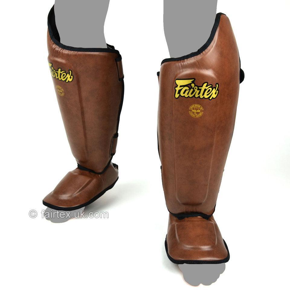 Fairtex Shin Guards (SP8) - Vintage Brown – Muay Thailand
