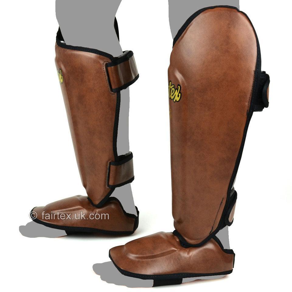 Fairtex Shin Guards (SP8) - Vintage Brown – Muay Thailand