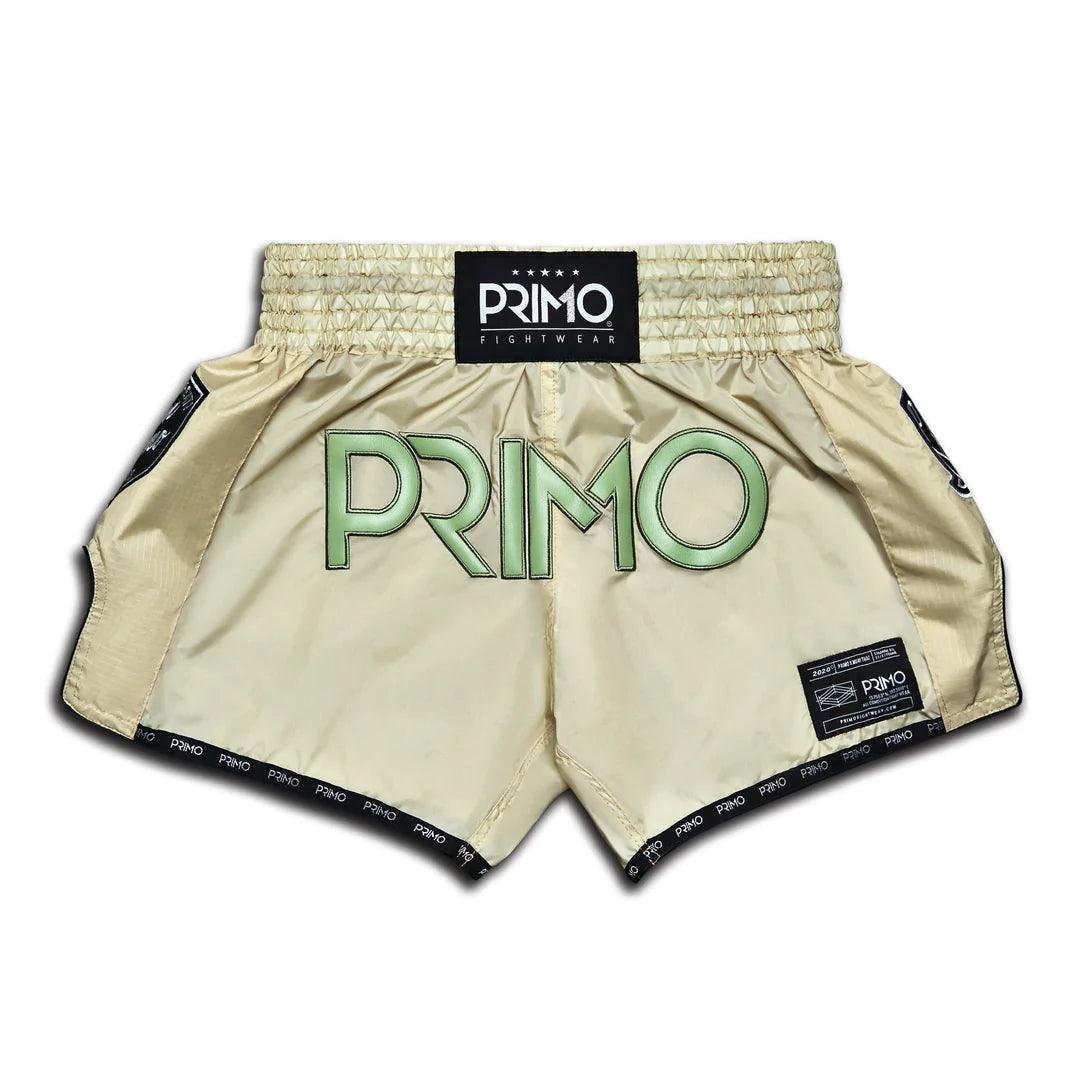 Primo Super-Nylon Muay Thai Shorts - Mantis Tan - Muay Thailand